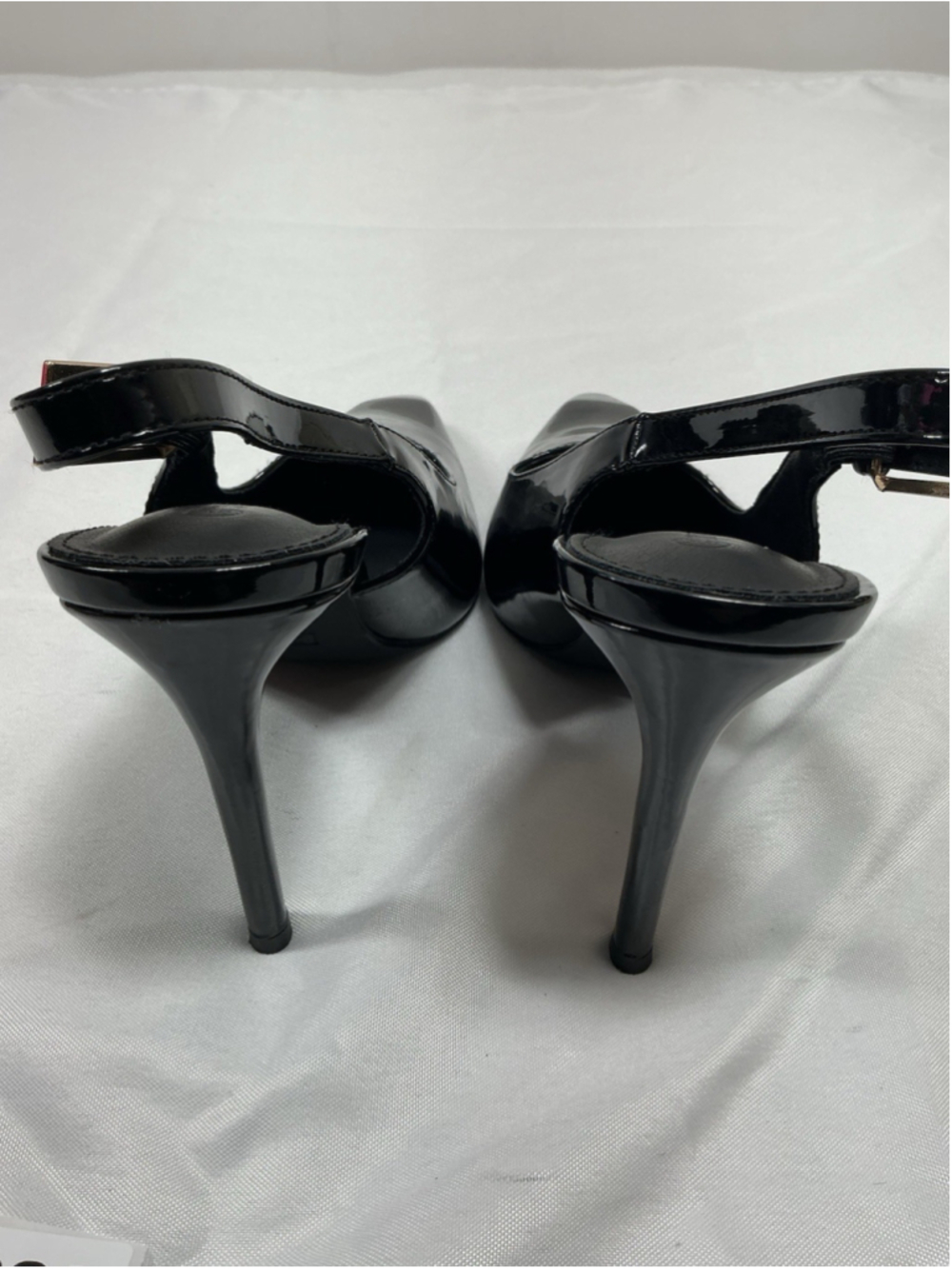 Womans New Coutgo Sling Back Pumps Black Size 9.5 Stiletto Heel - Picture 4 of 8